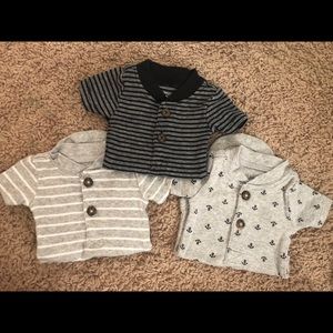 3 Preemie Onesies Washed Only